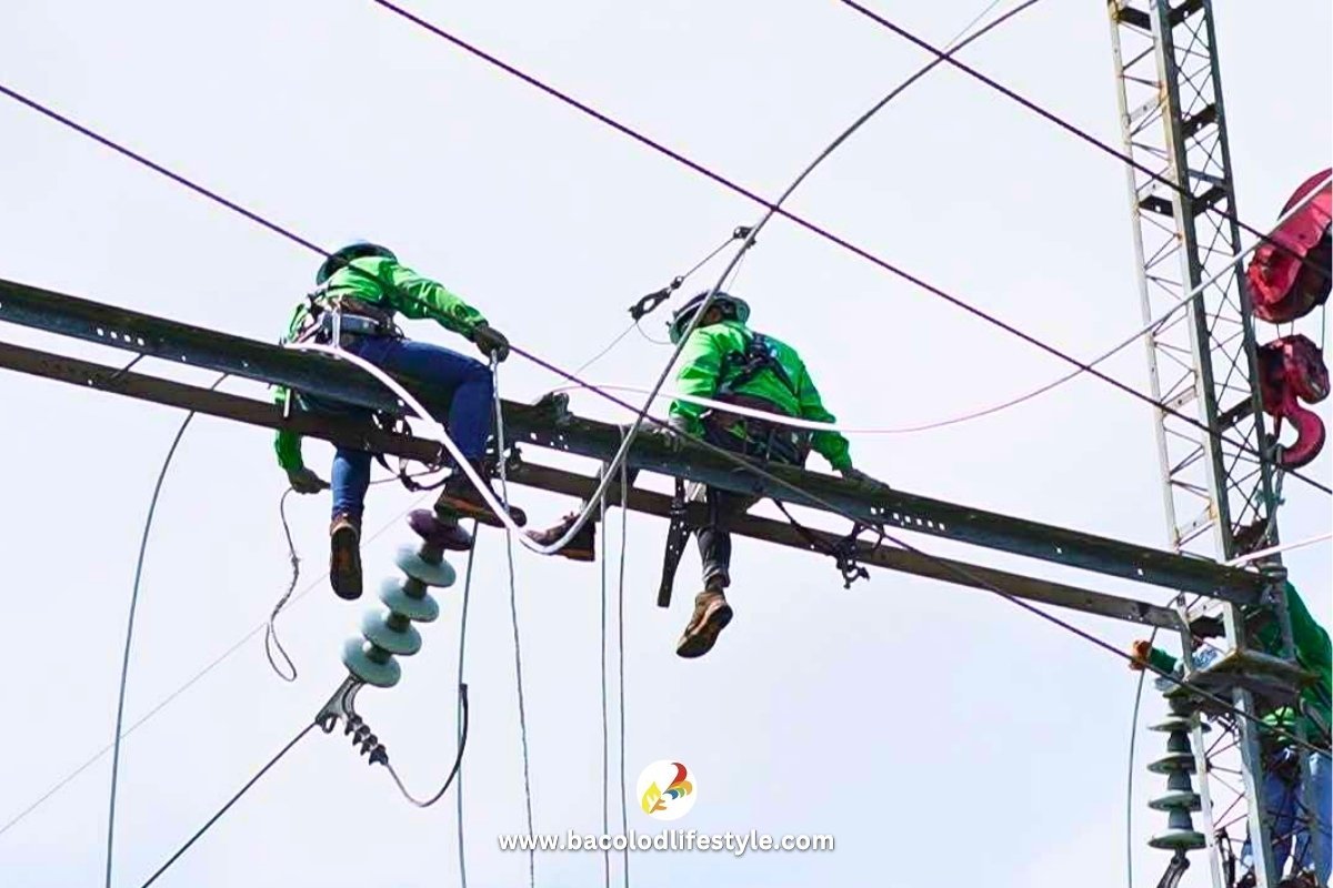 Negros Power Linemen upgrading the 69kV Line