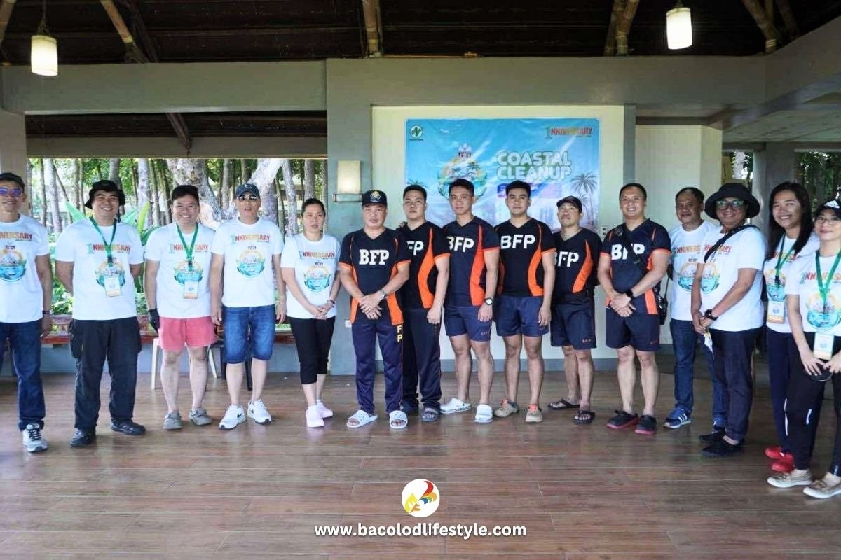 Negros Power Coastal Cleanup - Negros Power Staff with Bureau of Fire Personnel