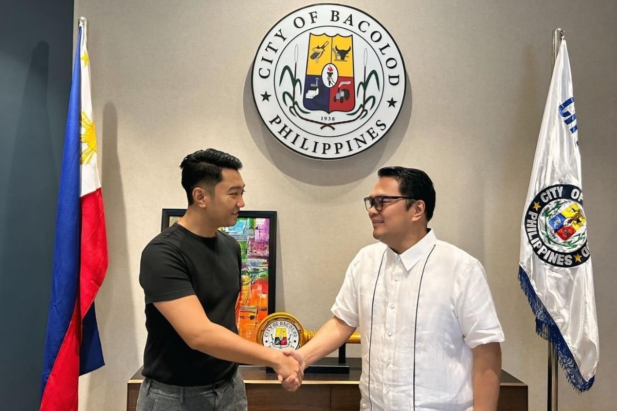 Mayor Greg Gasataya with MassKara Festival 2025 Festival Director and Gugma Foundation Inc. President Rodney Ascalon