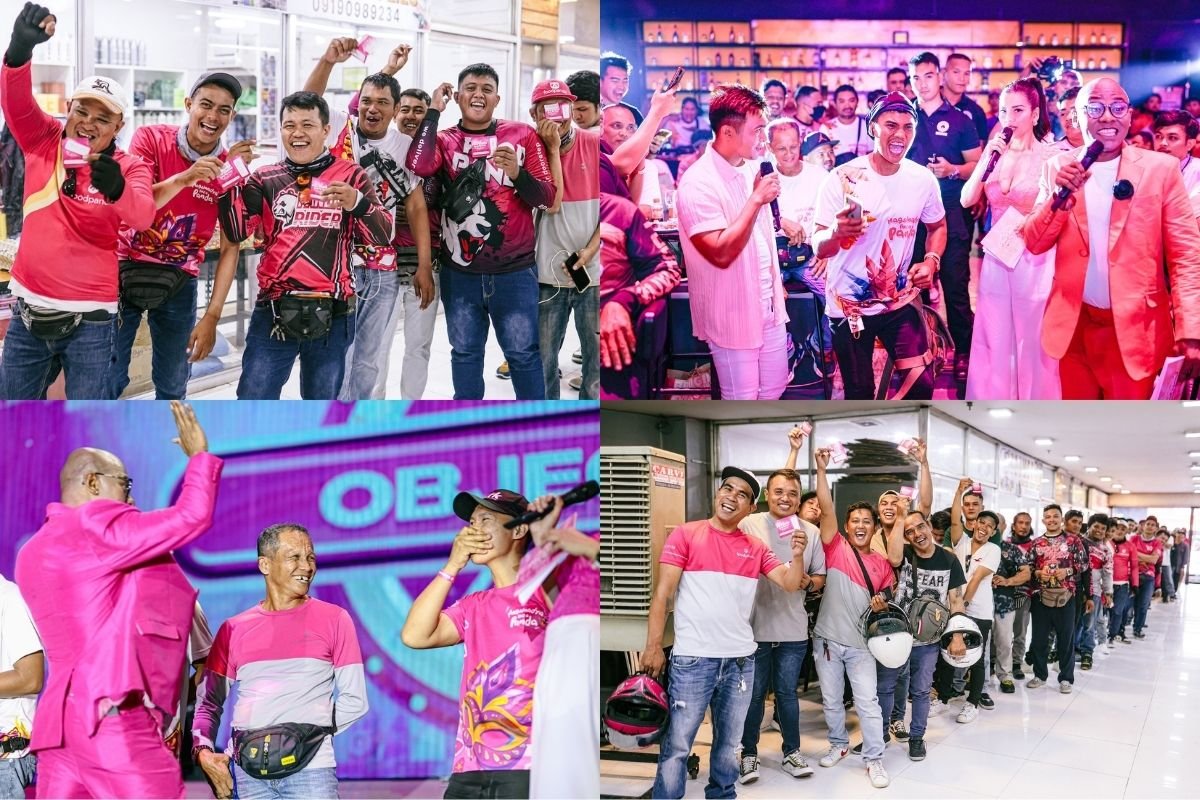 The energy is high as Bacolod Ka-panda riders line up to kick off the first leg of foodpanda Logistics' Pau-tastic Party ng Taon-1