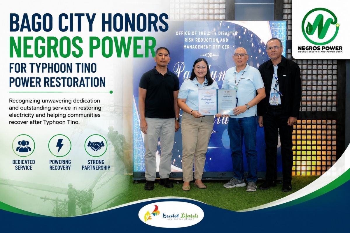 Bago City Honors Negros Power for Typhoon Tino Power Restoration